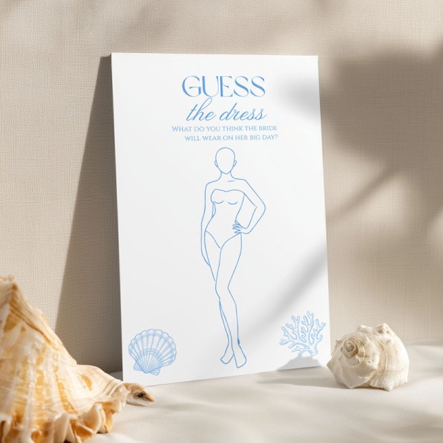 Coastal Bridal Shower Guess The Dress  (Creator Uploaded)