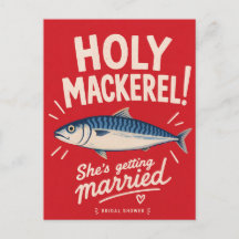 Coastal Bridal Shower Sardines Mackerel Beach