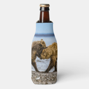 Coastal brown bears bottle cooler