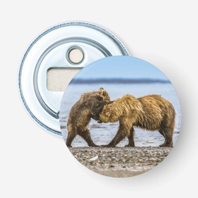 Coastal brown bears bottle opener (Front)