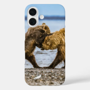 Coastal brown bears iPhone 16 case