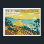 Coastal California Postcard<br><div class="desc">Anderson Design Group is an award-winning illustration and design firm in Nashville, Tennessee. Founder Joel Anderson directs a team of talented artists to create original poster art that looks like classic vintage advertising prints from the 1920s to the 1960s.</div>