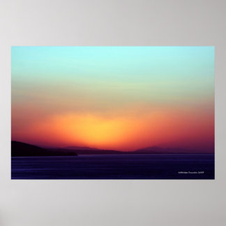 Coastal California Sunrise Poster! Poster