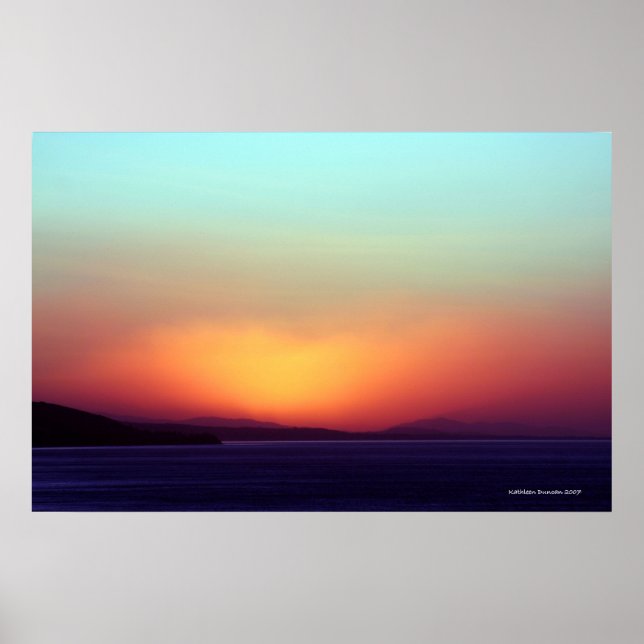 Coastal California Sunrise Poster! Poster (Front)