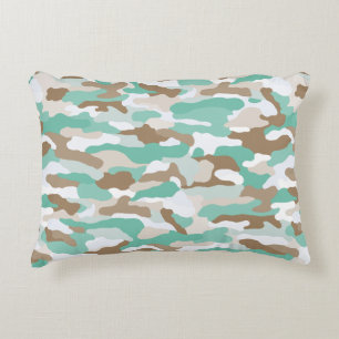 Coastal Camouflage Accent Pillow