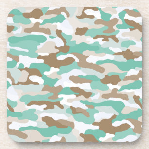 Coastal Camouflage Coaster