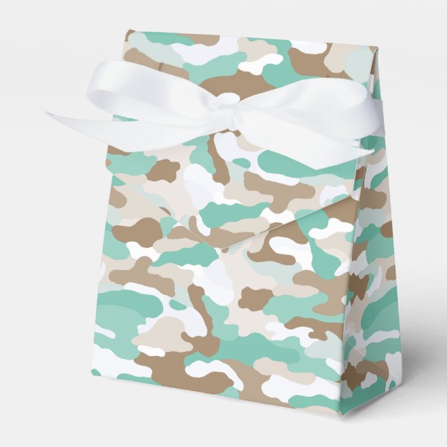 Coastal Camouflage Favor Box (Front Side)
