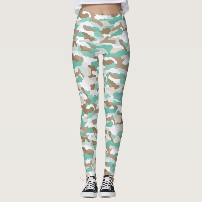 Coastal Camouflage Leggings (Front)