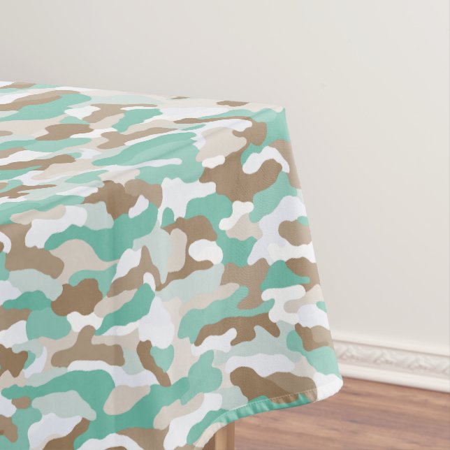Coastal Camouflage Tablecloth (In Situ)
