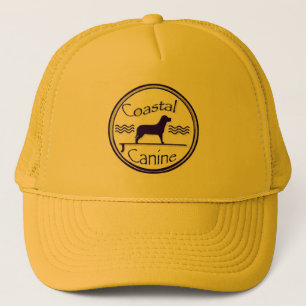 coastal canine logo trucker hat