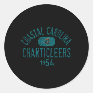 Coastal Carolina Chanticleers 1954 Classic Round Sticker