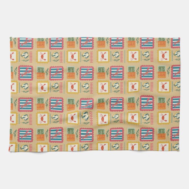 Coastal Catch Kitchen  Kitchen Towel (Horizontal)