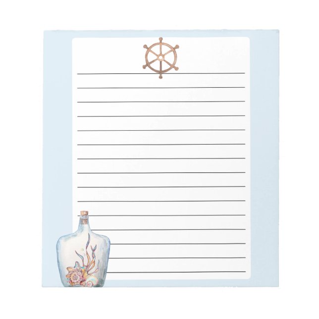 Coastal Charm Notepad (Front)