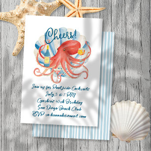 Coastal Cheers Cocktail Party Invitation