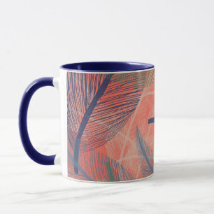 Coastal Chic Feathers Mug