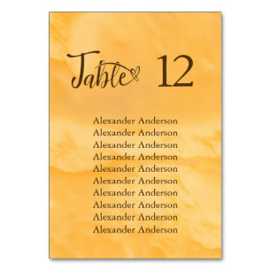 Coastal Chic Golden Sand Turquoise Water Wedding Table Number
