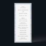 Coastal Chic Muted Blue Elegant Wedding Program<br><div class="desc">Elegant wedding programs featuring a hand painted abstract art background perfect for a coastal or beach wedding.</div>