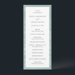 Coastal Chic Muted Green Elegant Wedding Program<br><div class="desc">Elegant wedding programs featuring a hand painted abstract art background perfect for a coastal or beach wedding.</div>