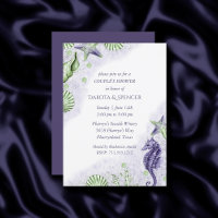 Coastal Chic | Purple and Green Couple Shower