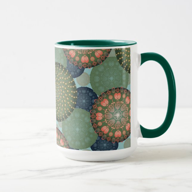Coastal Chic Stylized Coral Mug (Right)