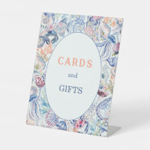 Coastal Chinoiserie Seashell Bridal Cards And Gift