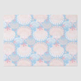 Coastal Christmas blue   Wrapping Paper