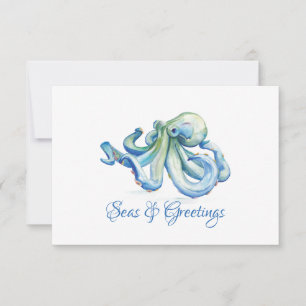 Coastal Christmas Card, Holiday Card