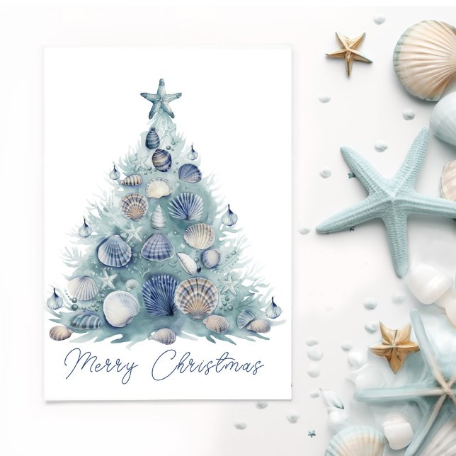 Coastal Christmas Card Personalizable (Creator Uploaded)