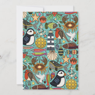 coastal christmas decorations carbis blue holiday card