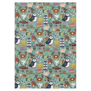 coastal christmas decorations carbis blue tablecloth