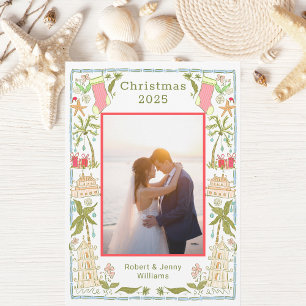 Coastal Christmas Holiday / Beachy Tropical Card