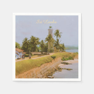 Coastal city of Galle, Sri Lanka Travel Souvenir Napkin