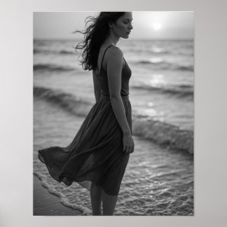 “Coastal Clarity — 2026 Solo Travel Calendar Art” Poster