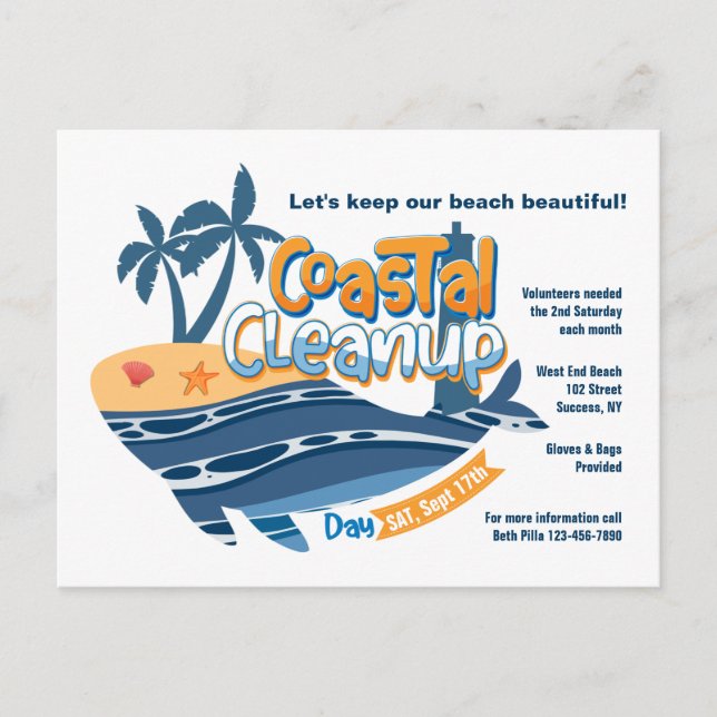 Coastal Cleanup Postcard (Front)