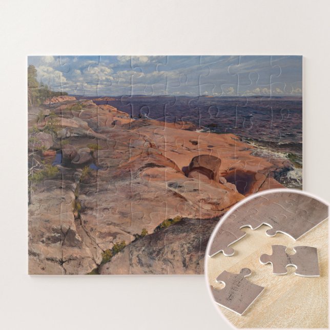Coastal cliffs at Villinki, Helmi Biese  Jigsaw Puzzle (Creator Uploaded)