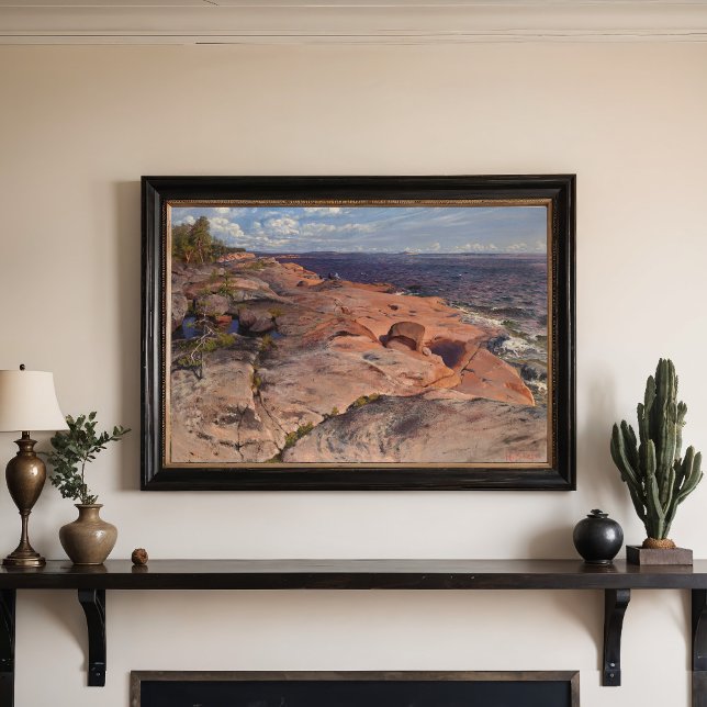 Coastal cliffs at Villinki, Helmi Biese Poster (Creator Uploaded)