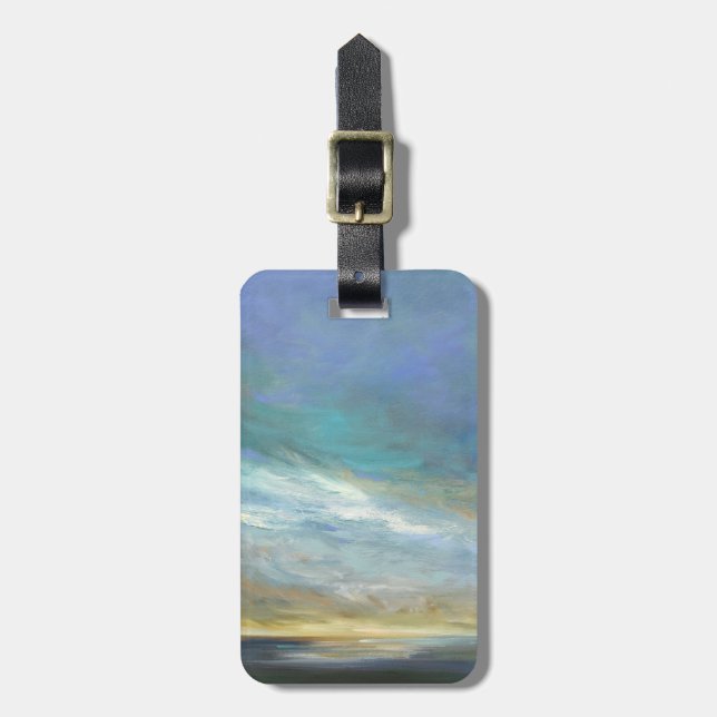 Coastal Clouds Luggage Tag (Front Vertical)