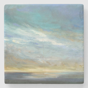 Coastal Clouds Stone Coaster
