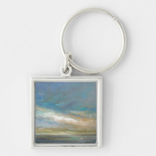 Coastal Clouds with Ocean Keychain