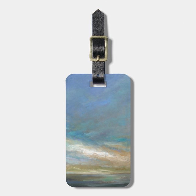 Coastal Clouds with Ocean Luggage Tag (Front Vertical)