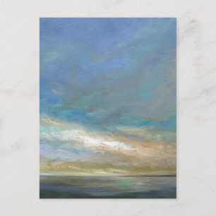 Coastal Clouds with Ocean Postcard