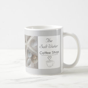 Coastal Coffee Shop Business Branding Mug