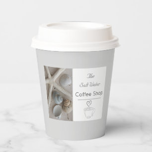 Coastal Coffee Shop Business Paper Cups