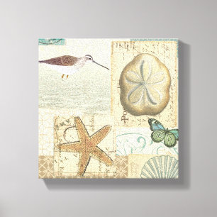 Coastal Collage Canvas Print