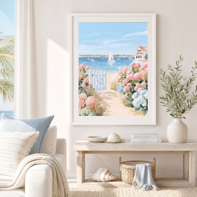 Coastal Cottage Garden Art Print (Creator Uploaded)
