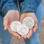 Coastal Cowgirl Bachelorette Button<br><div class="desc">Personalize with the bride's name (or the wearer's name) and the date of the event. The perfect matching, coordinating accessories for team bride for a bridal shower, bachelorette party, or morning of the wedding! It's "Vintage Coastal" but with a Texas flair. It’s that juxtaposition of the grittier Western aesthetic with...</div>