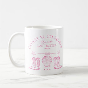 Coastal Cowgirl Boots Western Bachelorette Party Coffee Mug