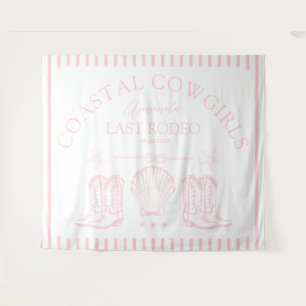 Coastal Cowgirl Boots Western Bachelorette Party Tapestry