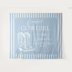 Coastal Cowgirl Boots Western Bachelorette Party Tapestry