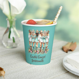 Coastal Cowgirl Bridesmaids  Paper Cups
